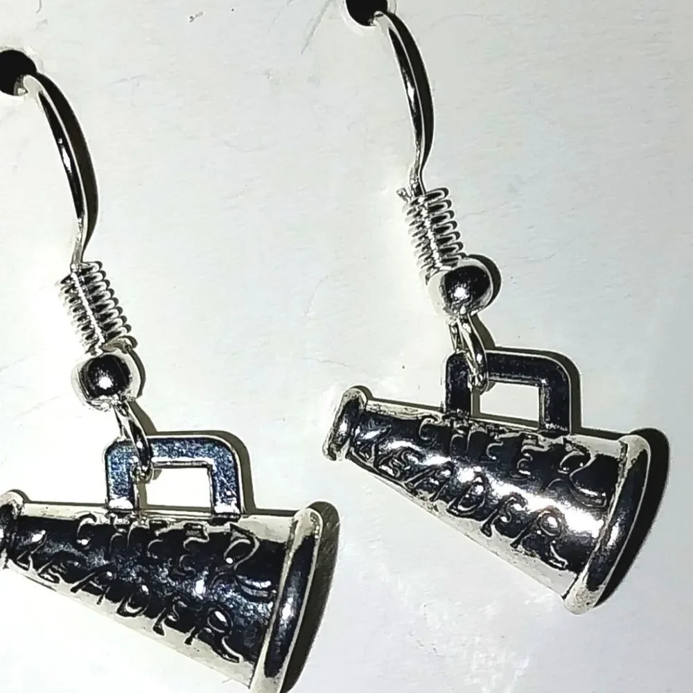 Vintage Hand crafted antique cheerleader earrings